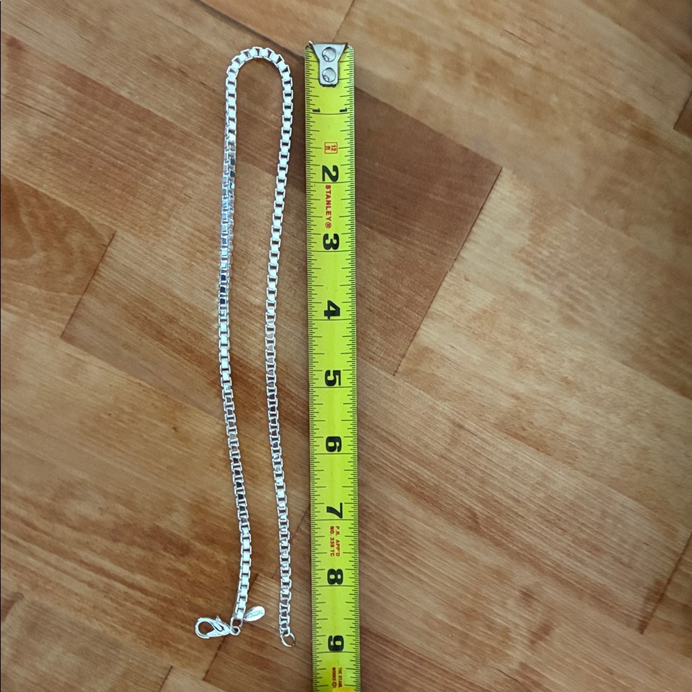 Talbots Silver tone Box Chain Necklace - Picture 3 of 3